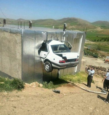 بروز حادثه رانندگی در بزرگراه شهید زین الدین تهران  + عکس